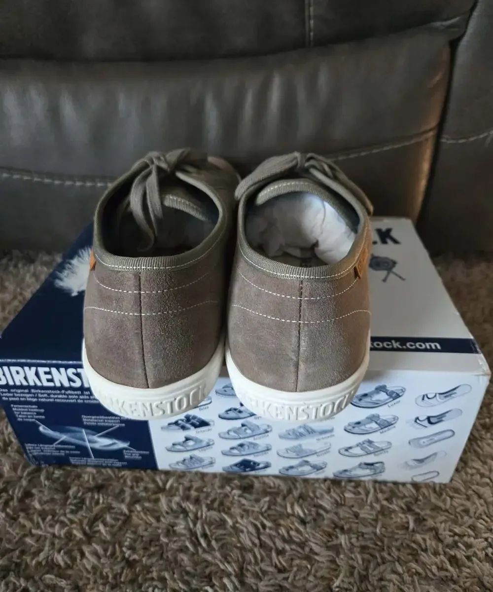 ** New NIB Birkenstock Arran grey/brown size 45 us 12